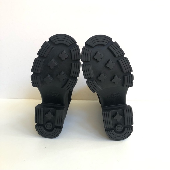 UGG BROOKLYN CHELSEA BLACK WATERPROOF PLATFORM BOOTS US 12 - Picture 5 of 5